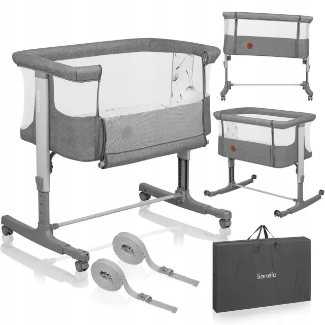 Λίκνο συγκοίμησης πτυσσόμενο Lionelo Aurora Gray Concrete