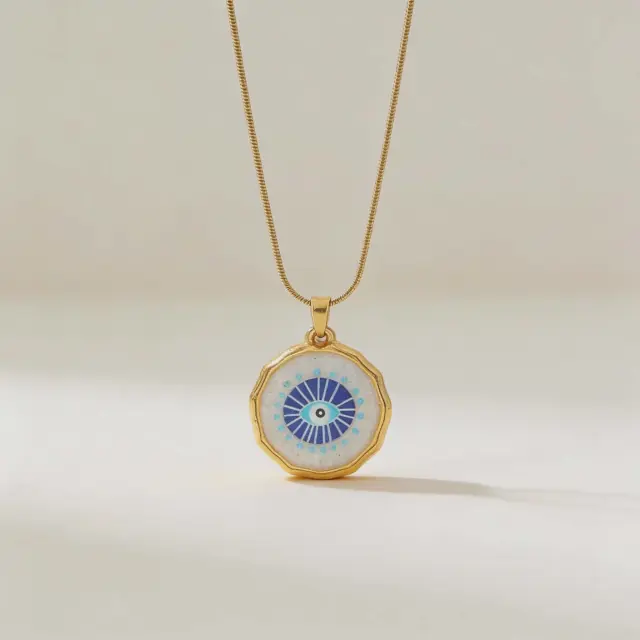 Gold Eye Pendant