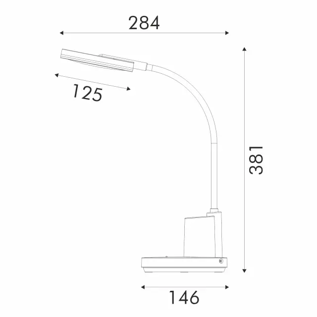 ΦΩΤΙΣΤΙΚΟ ΓΡΑΦΕΙΟΥ LED ACA BL1181BK ΜΑΥΡΟ 8W CCT 3000K/3800K/5700K 300LM / BL1181BK 3