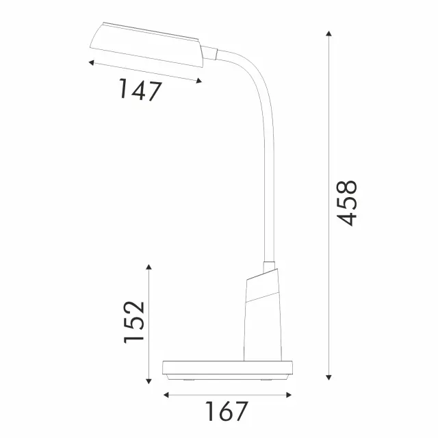 ΦΩΤΙΣΤΙΚΟ ΓΡΑΦΕΙΟΥ LED ACA BL1315LΒΚ ΜΑΥΡΟ 10W CCT 3000K/3800K/5700K 500LM / BL1315LBK 3