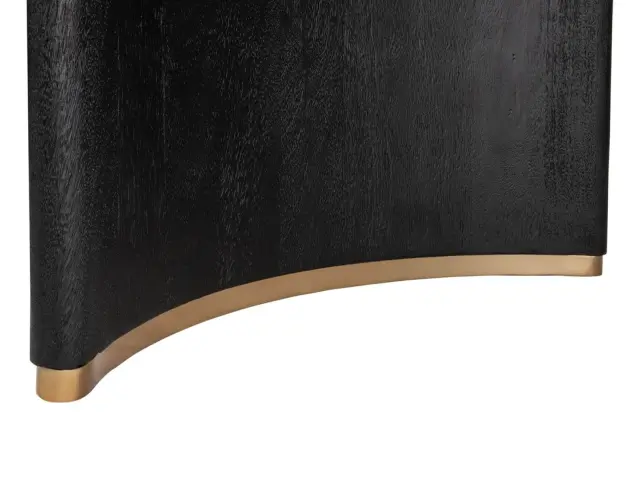 Τραπεζαρία Ostara PTMD Luxury Living από Ξύλο Mango, με διαστάσεις 280x110x77cm - Black - Δεν περιλαμβάνονται οι καρέκλες
