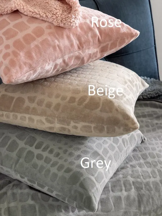 Διακοσμητική Μαξιλαροθήκη 45x45 Palamaiki Flo Flannel-Sherpa- Grey 2