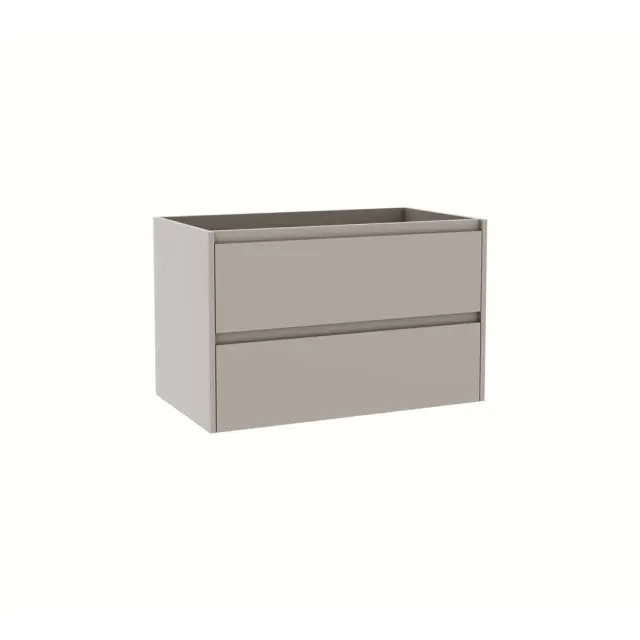 Βάση Επίπλου Μπάνιου DYMA 80 White Ash με 2 Συρτάρια & Νιπτήρα 805x475x500mm KARAG