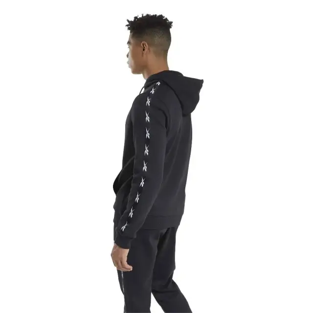 Reebok Training Essentials Tape Hoodie (GQ4212-Black) - Μαύρο - S 2