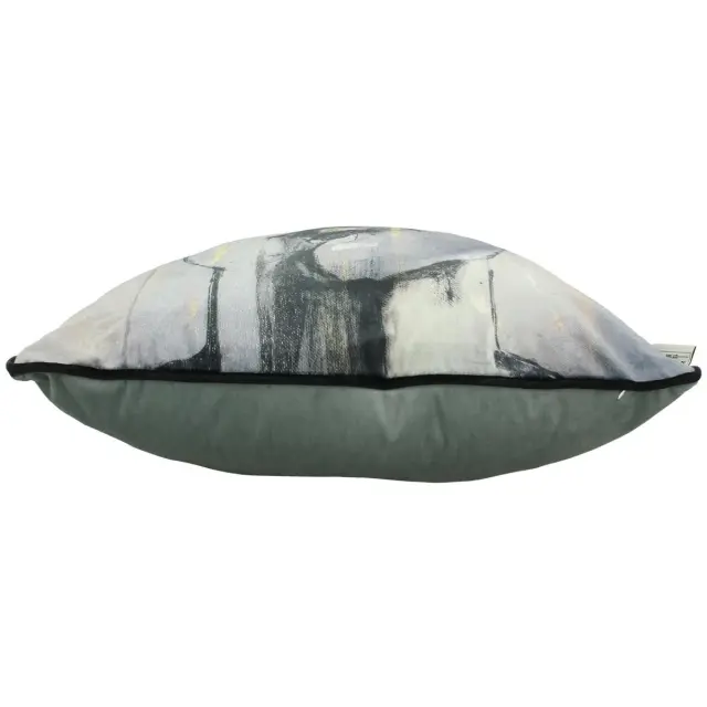 Μαξιλάρι Πρόσωπο Γκρι Βελούδο 60x60cm 3