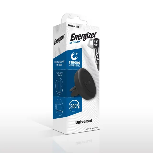 Βάση Στήριξης Αεραγωγού Αυτοκινήτου Energizer CKM Μαγνητική Μαύρο
