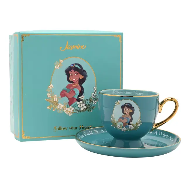 Κούπα + πιατάκι τσαγιού κεραμικό DISNEY PRINCESS - Jasmine Tea Cup+Saucer 200ml DI2367