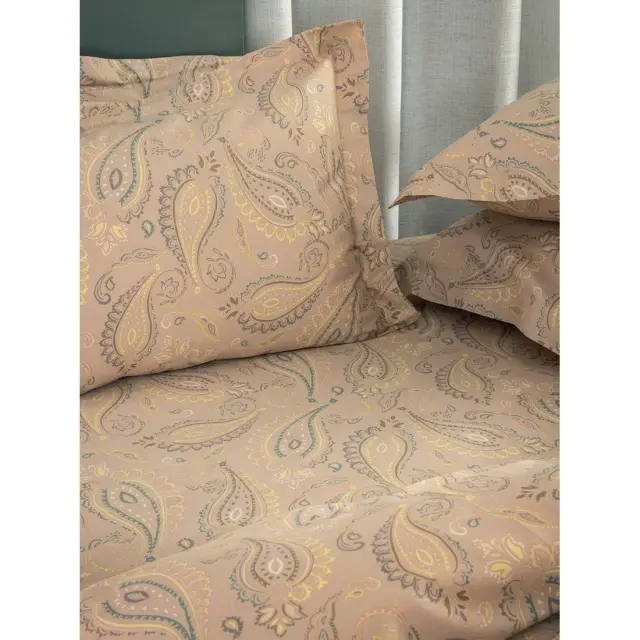 Σετ Σεντόνια 240x270 Υπέρδιπλα Pale Palamaiki PAL707 Beige Χωρίς Λάστιχο100% Βαμβακοσατέν 2