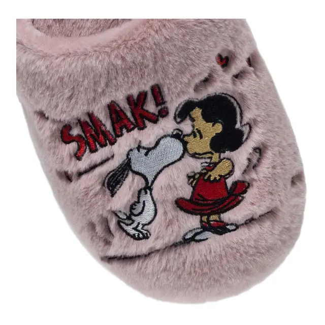 Parex Γυναικείες Παντόφλες Peanuts Snoopy & Lucy, Χρώμα Ροζ 3