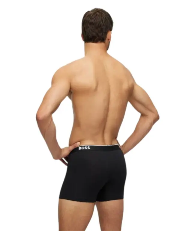Hugo Boss - Ανδρικά Μποξεράκια Boxer Br 3p Power Long 50475282-994 Μαύρο 2