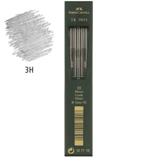 Faber-Castell Ανταλλακτικές Μύτες Μολυβιού Ø2mm - 3H - 10τεμ