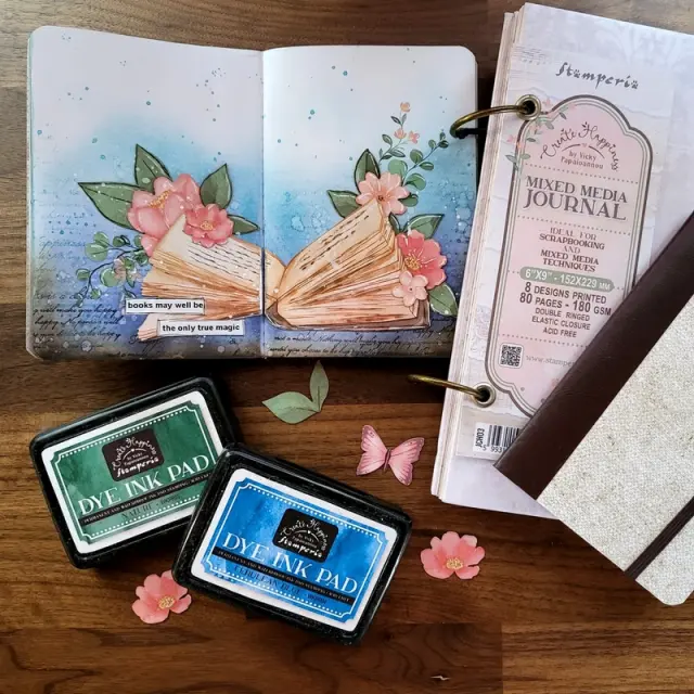Μελάνι σε ταμπόν για σφραγίδες Dye Ink Pad, Stamperia, Raspberry 2