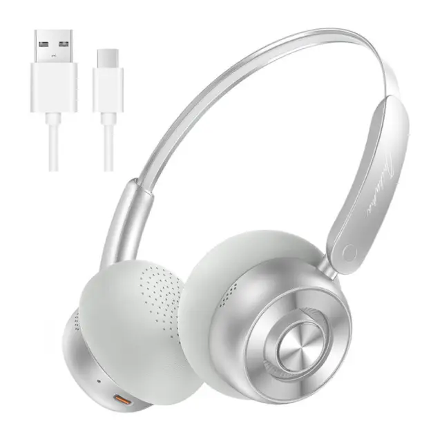Onikuma GT820 Ασύρματα On Ear Multimedia Ακουστικά με μικρόφωνο σε Ασημί χρώμα