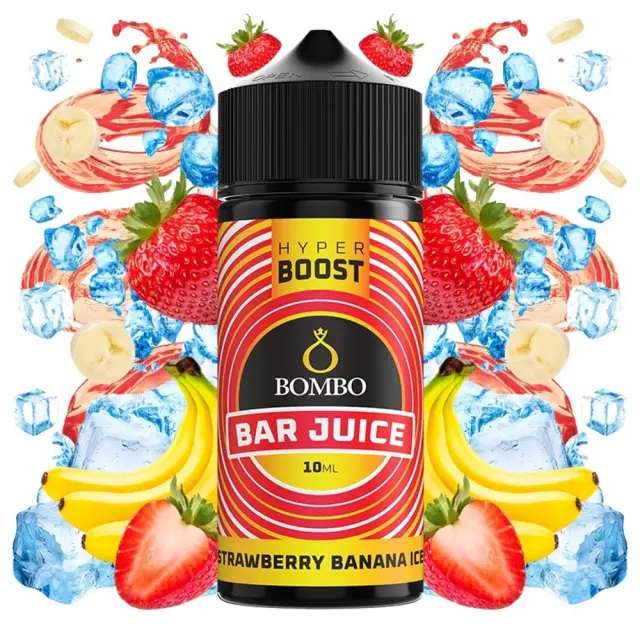 Bombo Bar Juice Hyper Boost Strawberry Banana Ice 10ml/120ml FS