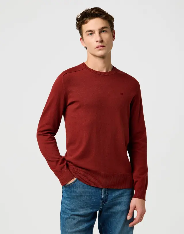 Wrangler Ανδρικό Πλεκτό 112371537 – Fired Brick - XXL