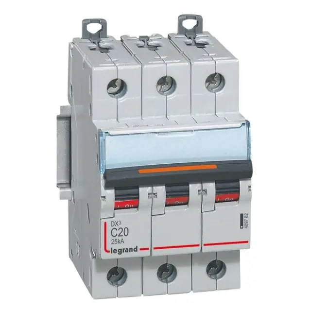 Miniature Circuit Breaker DX3 3P 20A C Curve 25kA