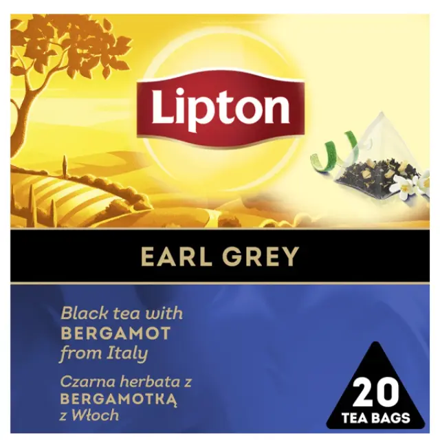 Lipton Τσάι Πυραμίδες Μαύρο Earl Grey 20 Σακουλάκια