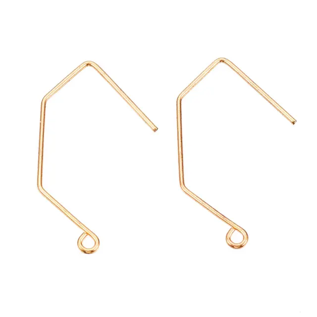 Σκουλαρίκια Hook Real 18K Gold Plated 32mm - 4τεμ