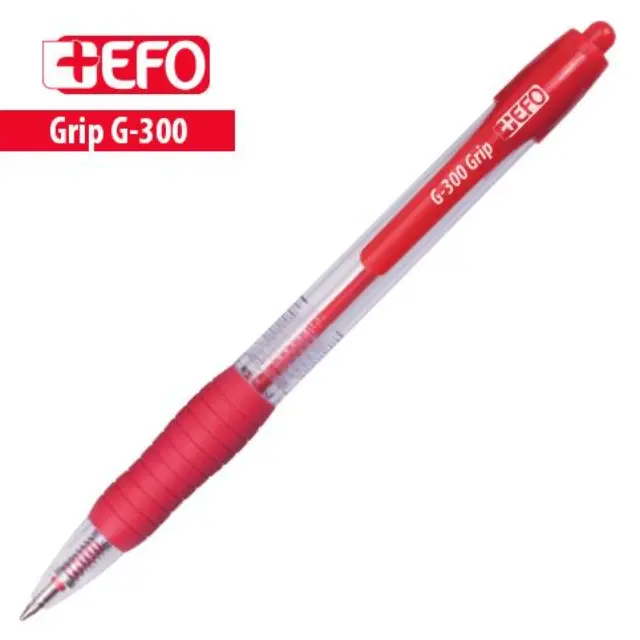 Στυλό +Εfo G-300 Grip Μ Κόκκινο