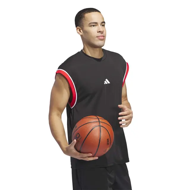 adidas Performance Men's Badge Of Sports Basketball All-World Tank Μαύρο - Κόκκινο JI7577 (adidas Performance) - XLarge 3
