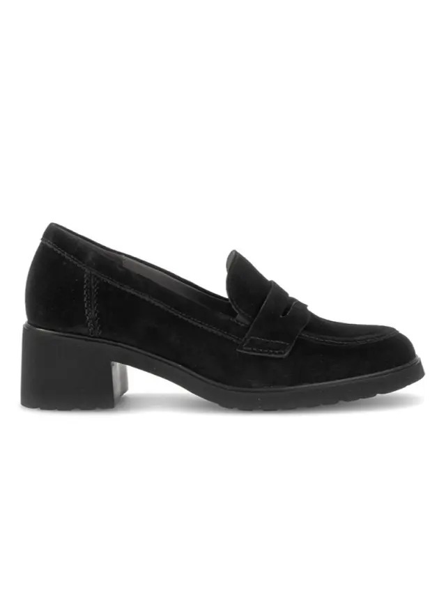 Gabor Μοκασίνια-Loafers Γυναικείο δέρμα suede Μαύρο GAB/400701 002-BLACK - 39 3