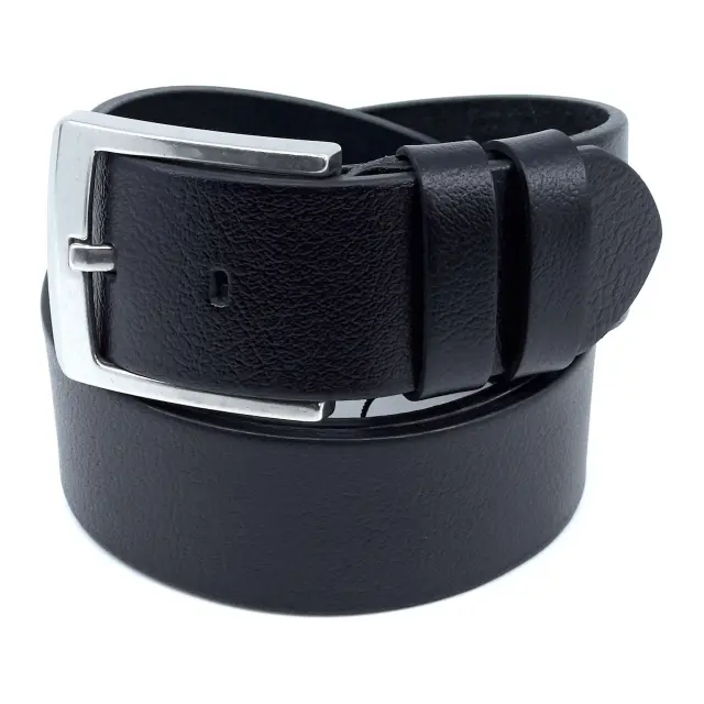 Μαύρη Δερμάτινη Ζώνη Full Grain 4,5 cm - 105cm
