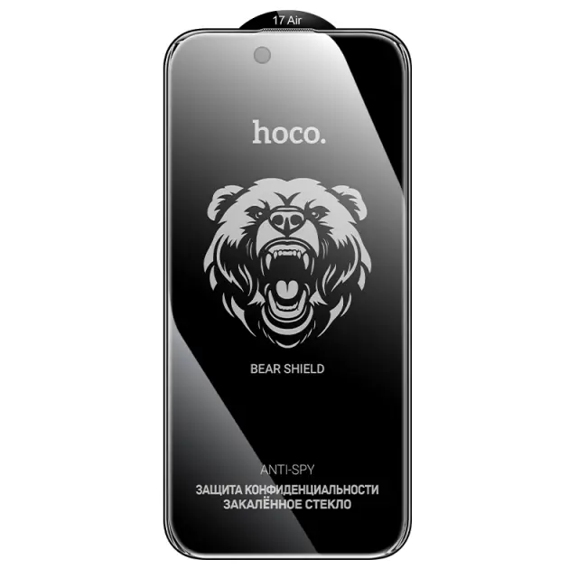 Tempered Glass Hoco Bear Shield A888 HD 4H 0.4mm Large Arc 28 Μοίρες Privacy Protection για Apple iPhone Air