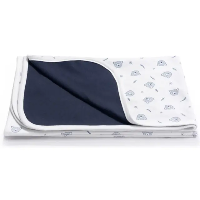 Κουβέρτα Διπλής Όψεως 75x100cm Interlock Bear Blue 59045068113342