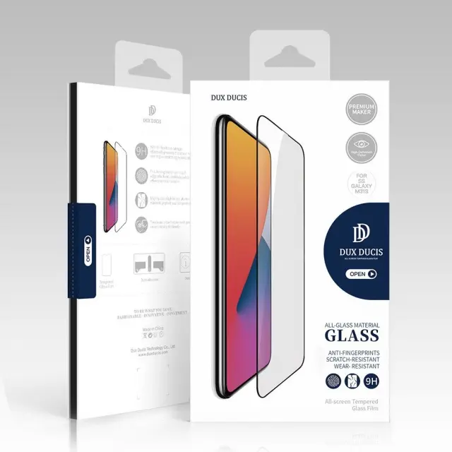 Dux Ducis® Tempered Glass Τζάμι Προστασίας Full Cover Για Samsung Galaxy M31s - Μαύρο 2