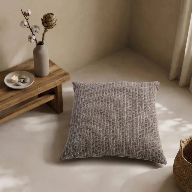 Μαξιλαροθήκη Joliet 15 Taupe Olive TEORAN 50x50cm με γέμιση 3
