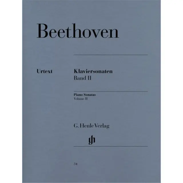 Ludwig Van Beethoven - Piano Sonatas Volume II/ Εκδόσεις Henle Verlag- Urtext