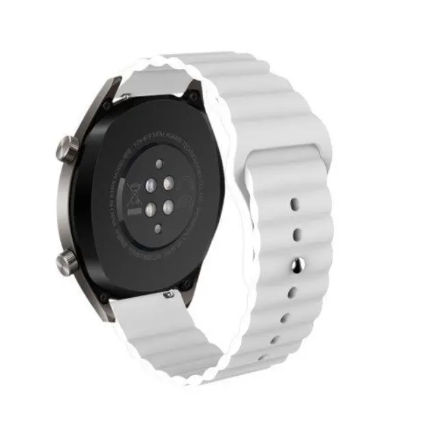 Silicone Band For Samsung Gear S3 46mm/ Pace/ Stratos/ Watch GT/ GT2 / GTR /Versa / Magic 2 (Fits all 22mm) - White OEM