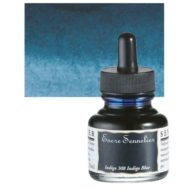 Μελάνι Sennelier - 308 Indigo Blue - 30ml