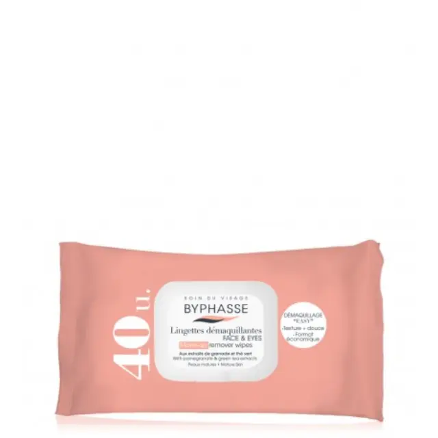 Byphasse Wipes Make-Up Remover Pomegranante