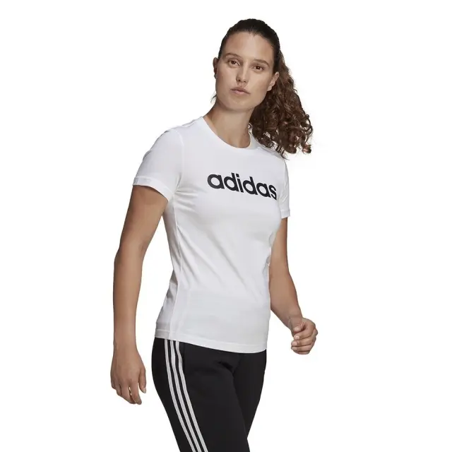 adidas Essentials Slim Logo T-shirt (GL0768-White) - Λευκό - XS