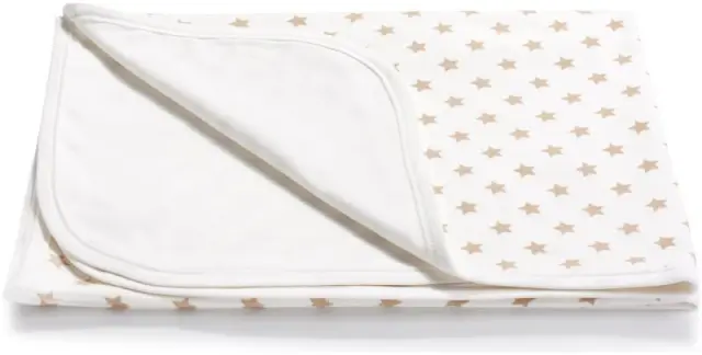 Κουβέρτα Διπλής Όψεως 75x100cm Interlock Beige Stars 5904506811298