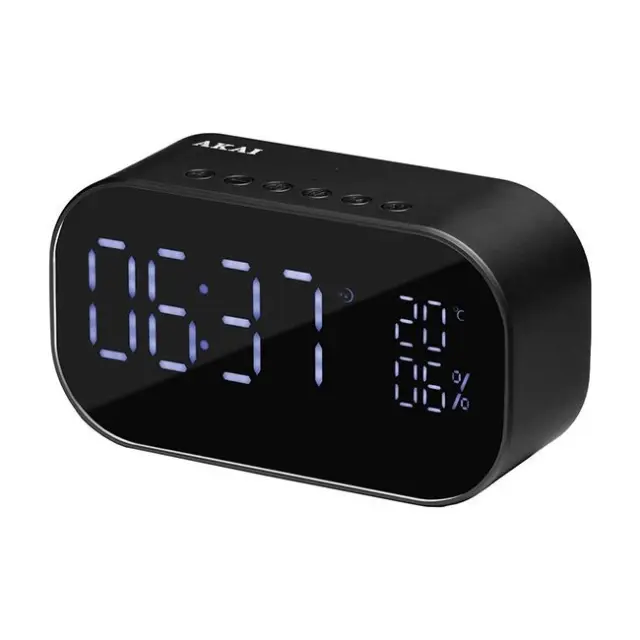 AKAI Οικιακό Ρολόι ABTS-S2 Black (ABTS-S2)