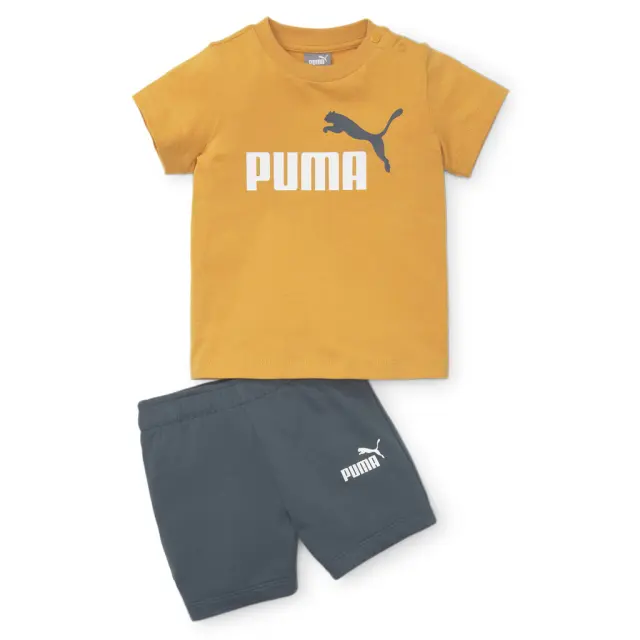 Puma Minicats Tee & Shorts Set Mustard 845839-30 - 98