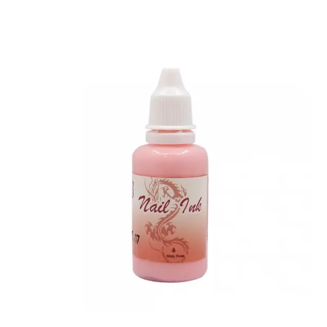 Ακρυλικό χρώμα αερογράφου Ροζ- Airbrush Misty Rose Nail Ink 30ml OEM