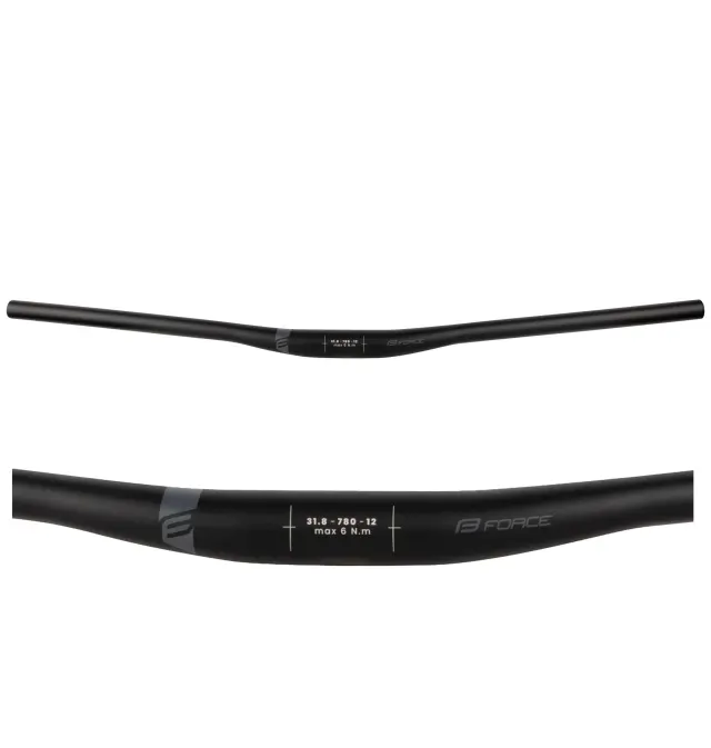 FORCE F TEAM-12 31.8/780mm ΤΙΜΟΝΙ ΠΟΔΗΛΑΤΟΥ MTB ΜΑΥΡΟ 330275