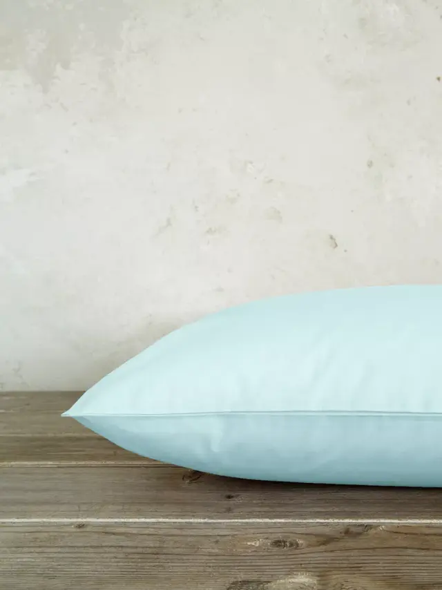Ζεύγος Μαξιλαροθήκες 52x72 Nima Unicolors SS24 100% βαμβακερό- Light Aqua