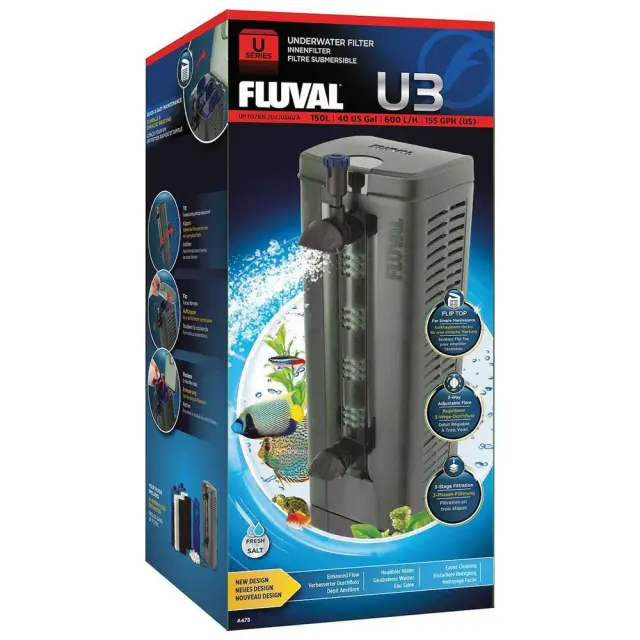 Fluval U3 Φίλτρο Ενυδρείου με Απόδοση 600lt/h