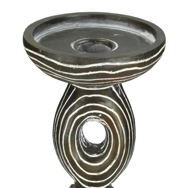 Κηροπήγιο Tribal Καφέ Polyresin 11.5x11.5x28cm 3