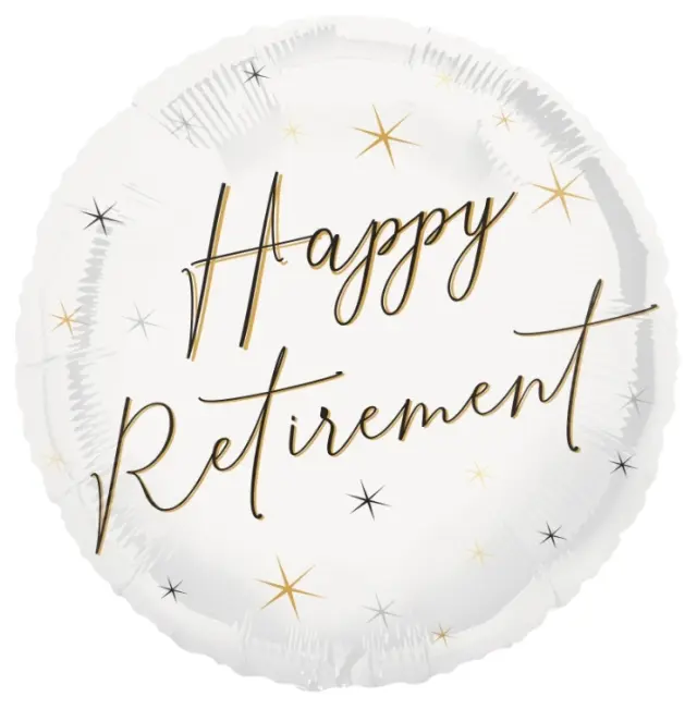 Μπαλόνι 18 Happy Retirement Gold /46εκ - Σύνταξη