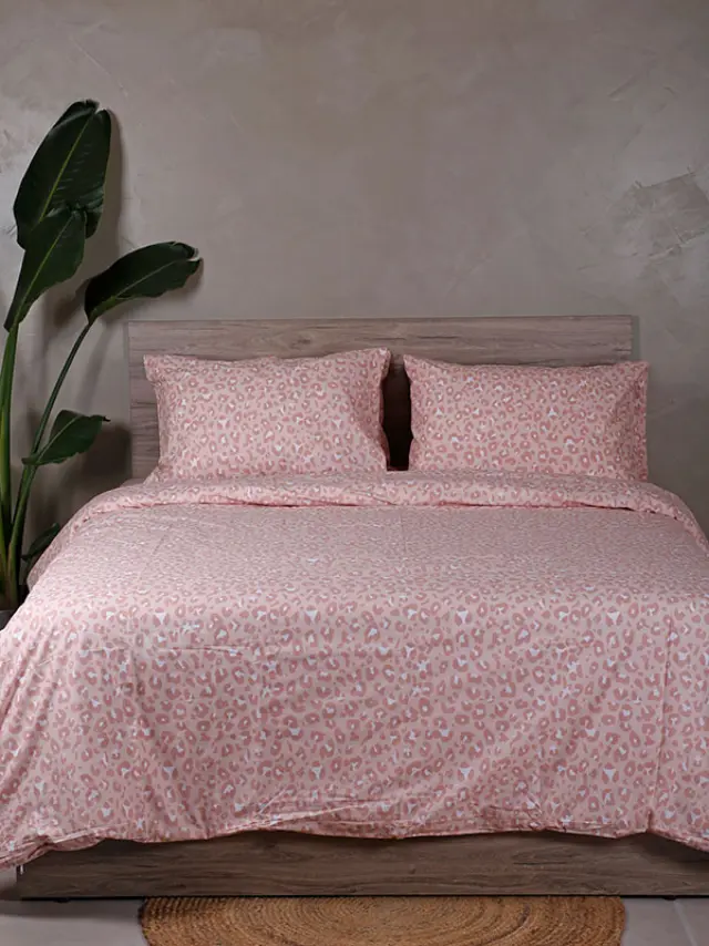 Παπλωματοθήκη Cotton Feelings 2044 Pink Μονή (170x250) Sunshine