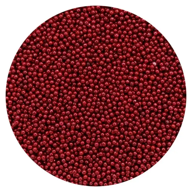 Χάντρες γυάλινες μικρές (Glass microbeads) Pentart 0,8-1mm 40gr, Κόκκινο 2