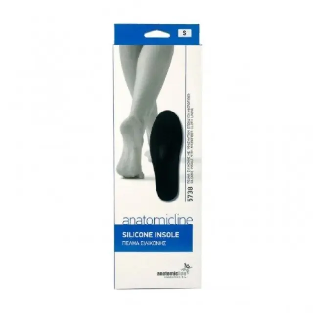 ANATOMIC LINE 5738 Πέλμα Σιλικόνης Με Υφασμάτινη Επένδυση Microfiber - L(40-41)