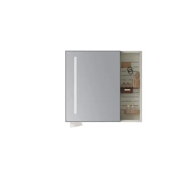 Καθρέπτης NESSE 80 PVC Light Grey 750x130x700mm KARAG