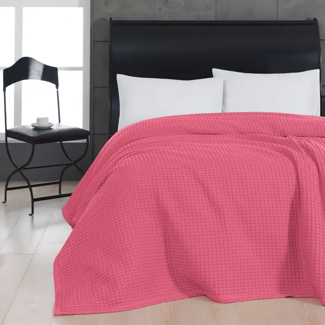 Beauty Home Πικέ υπέρδιπλη waffle Art 1990 Fuchsia 230x240 Φουξ