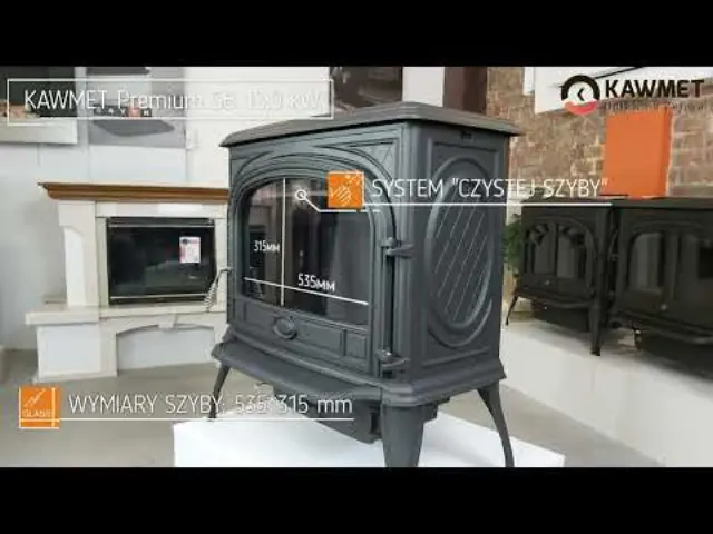 Ενεργειακή Σόμπα Ξύλου 14kW από Μαντέμι Premium SPHINX S6 ECO - KAWMET 2